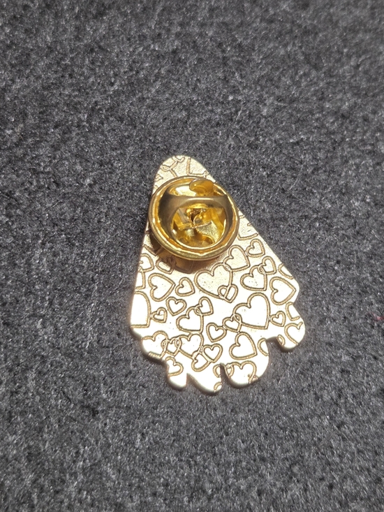 **Cute Ghost Enamel Pin - White & Mint Green** - Picture 2 of 2